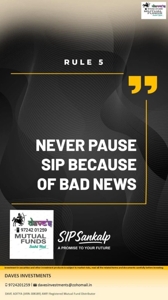 Never Pause SIP because of Bad News