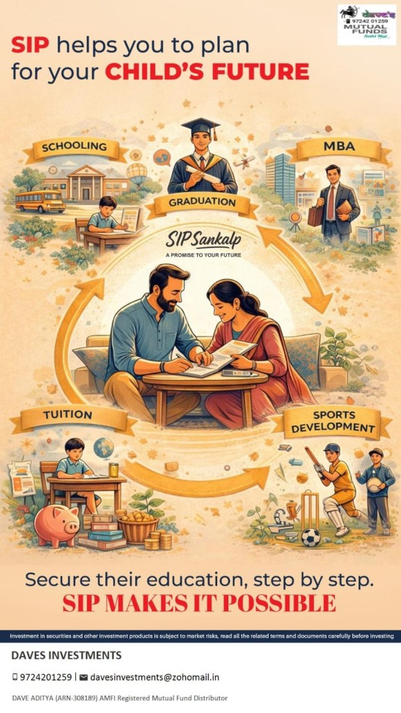 SIP helps you to plan for your Child’s Future.